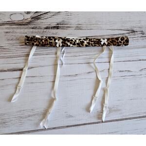 Mimi Holliday Leopard Print Garter Belt sz Small